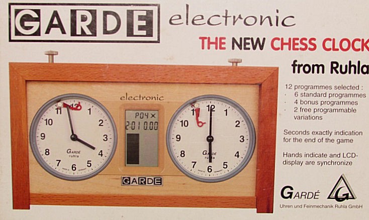 New GARDE Start Digital Chess Clock Timer made in Germany 
