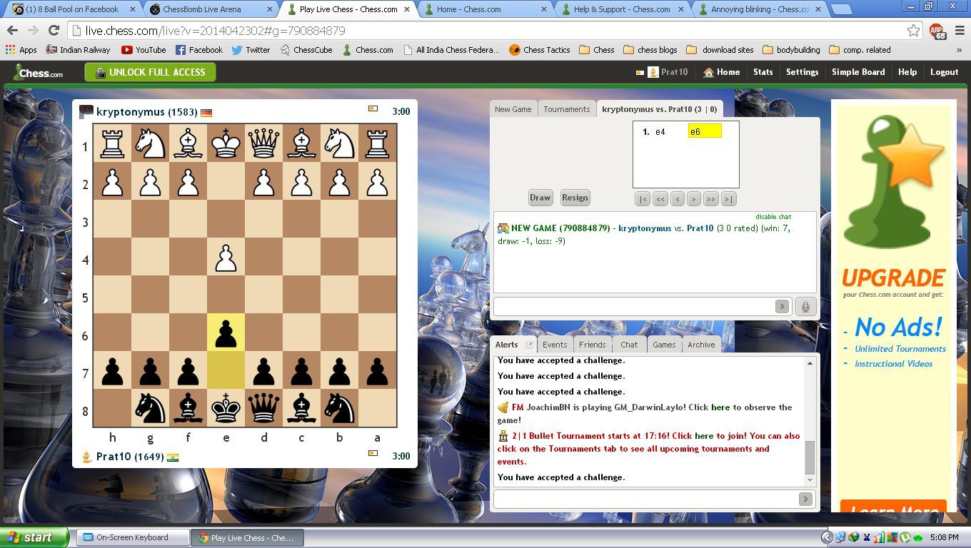 Chat online chesscube play and leaderboard.madrid-open.com â