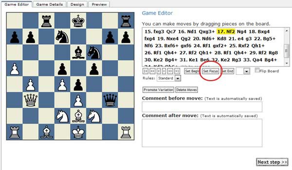 Can't blog a diagram from PGN - Chess Forums 