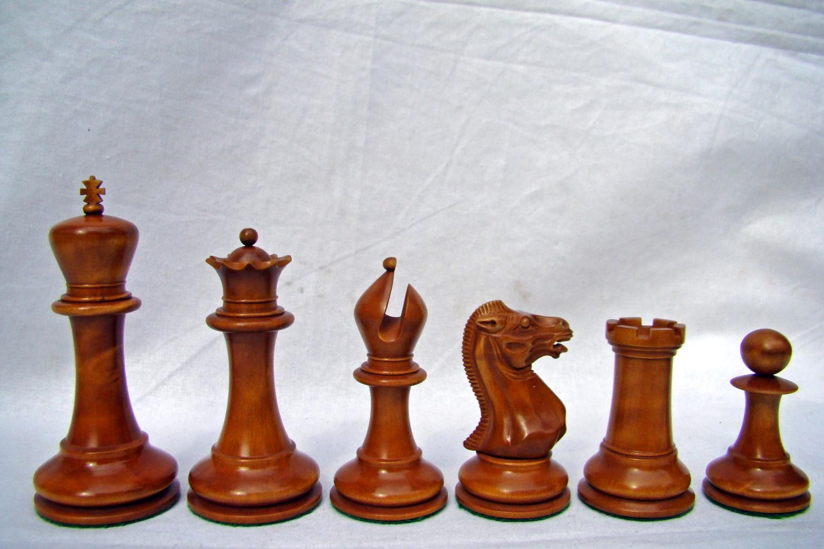 Official Staunton's Amazing 1849 Antique Lacquered and Ebony Chess Set.