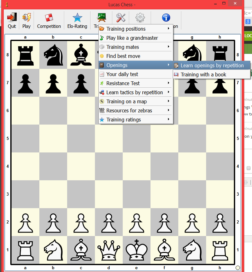 Changing chess engines in Chess Openings Wizard 