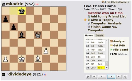 Live Game not Working. - Chess Forums 