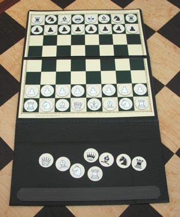 Game pieces on a chess board You are going to write