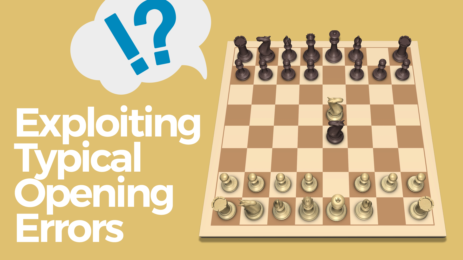 3 Basic Principles of openings in chess, video 1