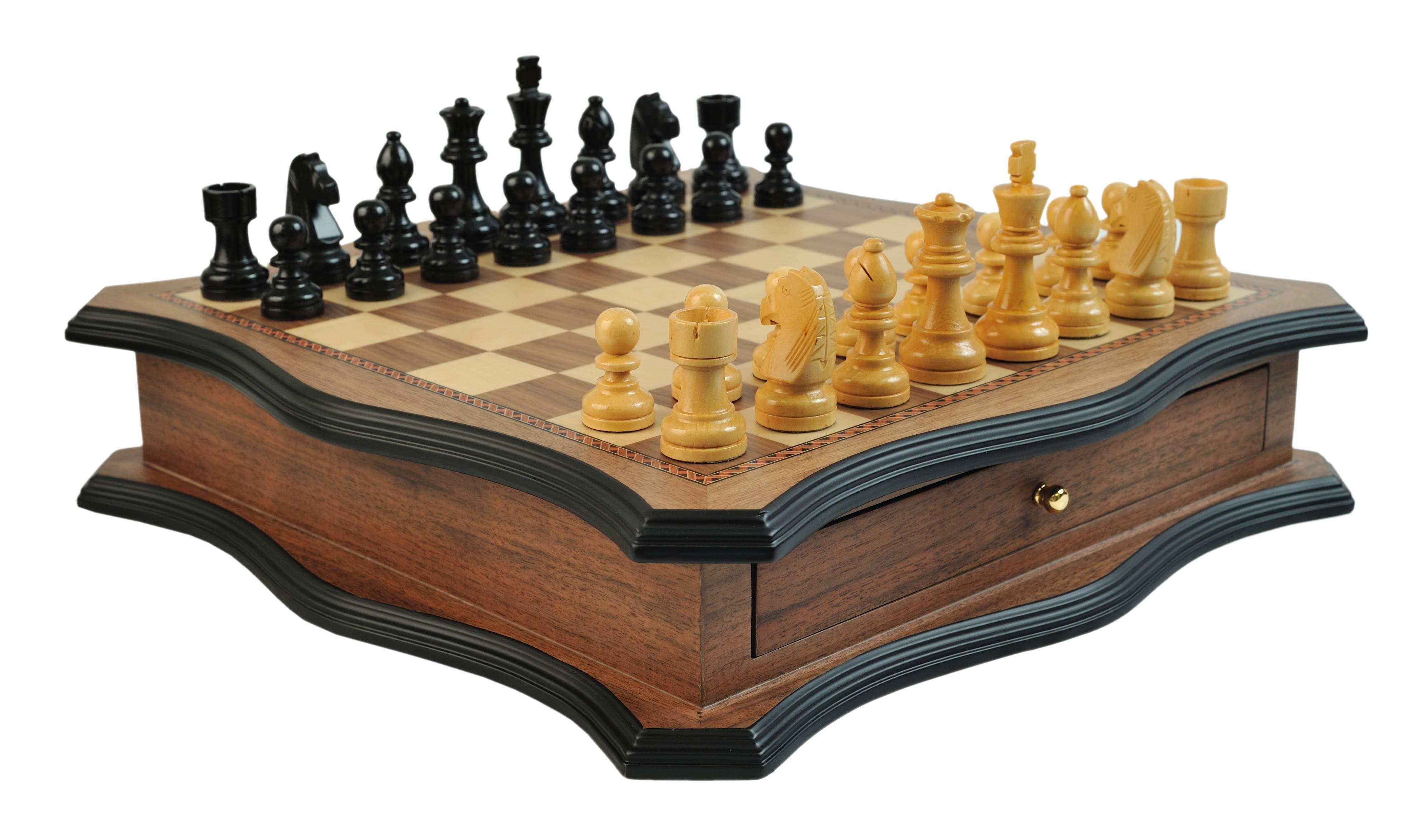 CARYALL CHESS BAG TOURNAMENT PIECES 2 QUEENS BOARD SET