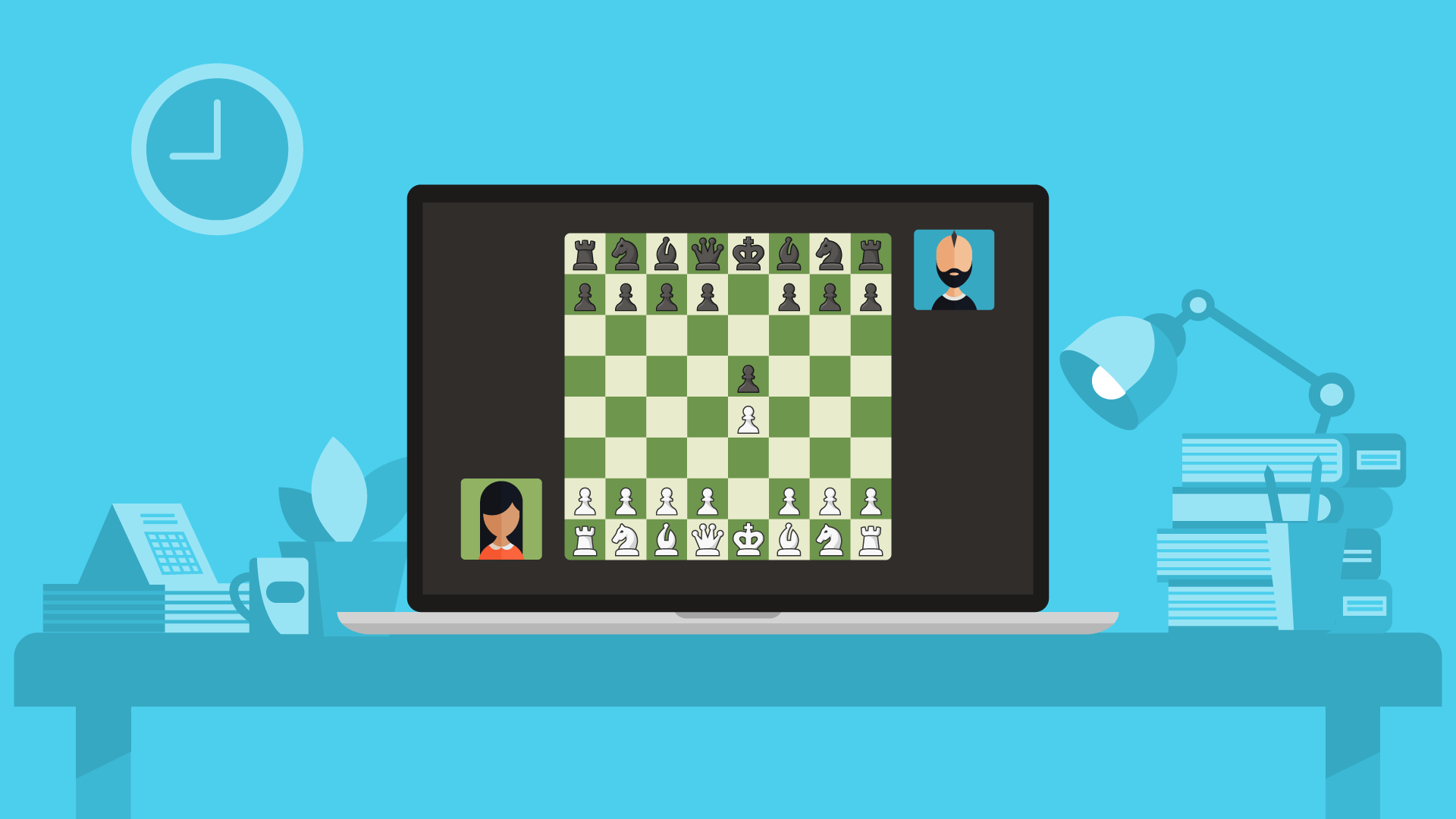 With chat online chess SparkChess: Play