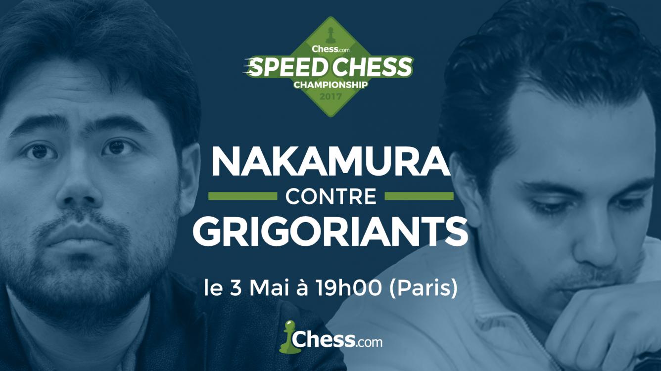 Comment suivre le match Nakamura contre Grigoriants sur Chess.com!
