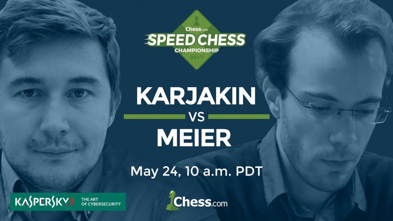 Como Assistir Hoje Karjakin vs Meier: Speed Chess Champs