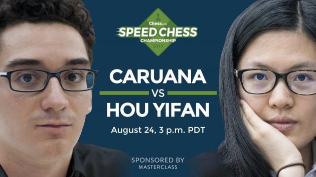 So könnt Ihr das Achtelfinale der Speedchess Meisterschaft Caruana gegen Hou Yifan ansehen