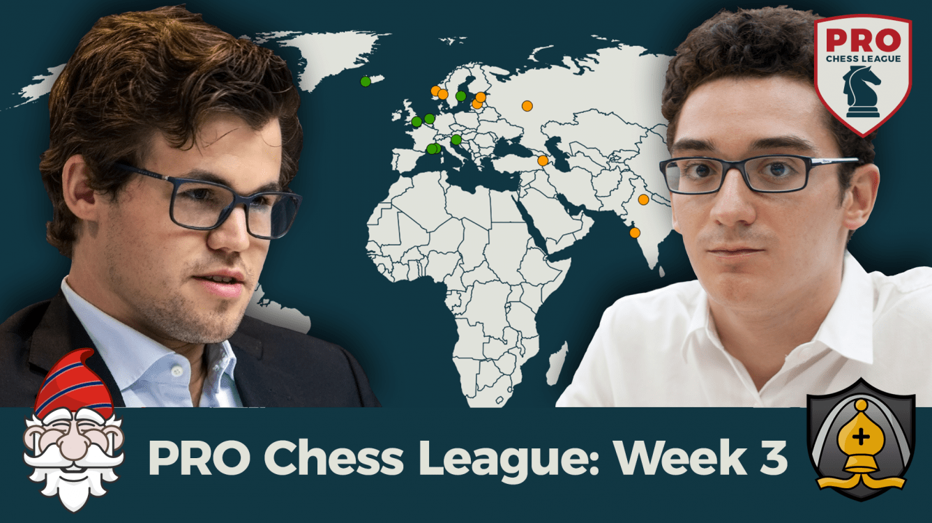 Carlsen, Caruana Headline PRO Chess Week 3