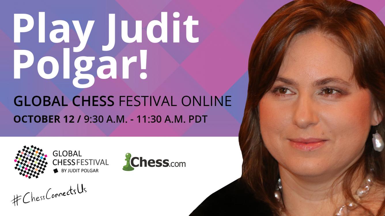 Сыграй в сеансе против Юдит Полгар на Global Chess Festival!
