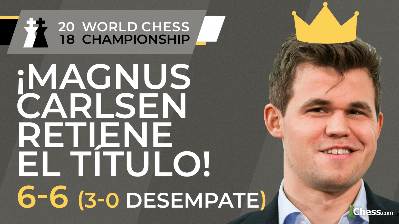 Campeonato Mundial de Ajedrez 2018: Carlsen vs Caruana