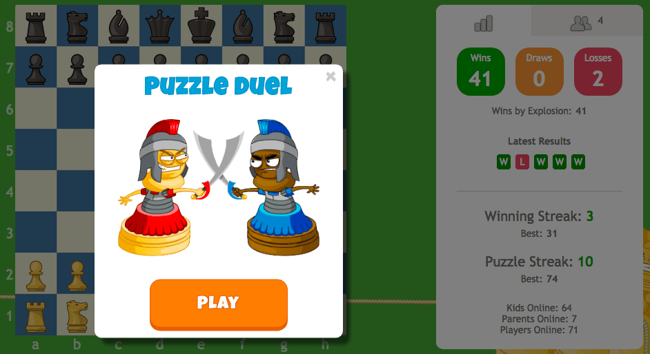 ChessKid's Newest Feature: Puzzle Duel!