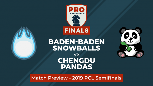 PRO Chess League Halbfinale: Baden-Baden Snowballs gegen Chengdu Pandas