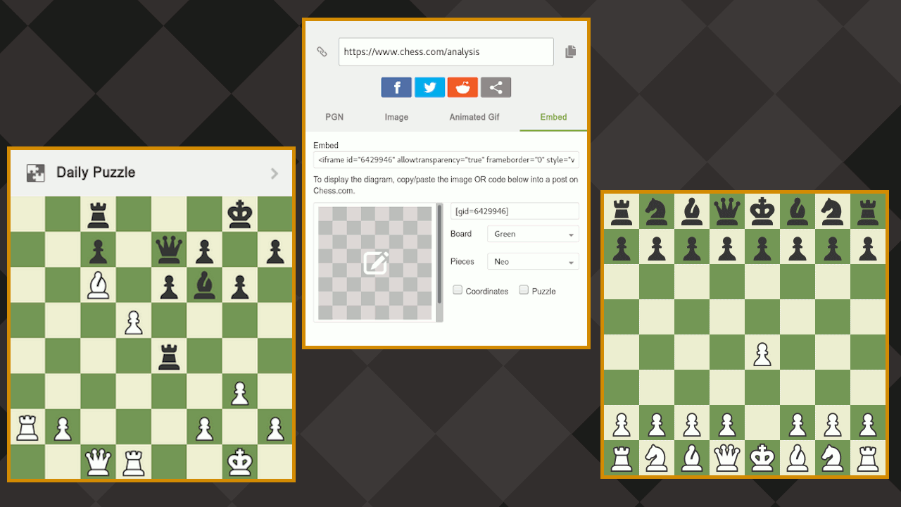 How To Embed And Share Chess.com Media