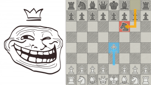 Дебют шахматных троллей