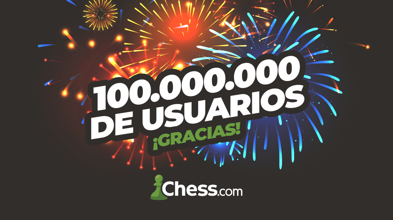¡Chess.com llega a los 100 millones de usuarios!