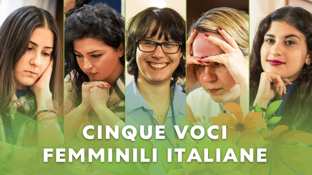 Cinque voci femminili degli scacchi contemporanei in Italia