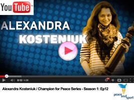 Chess Queen Kosteniuk Peace Message: Play Chess, No Wars!