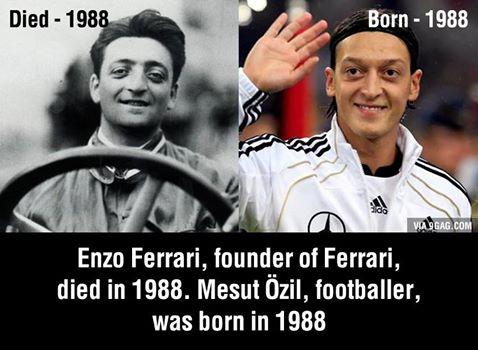 Dünyayı şaşkına çeviren olay! Enzo Ferrari öldü Mesut Özil doğdu