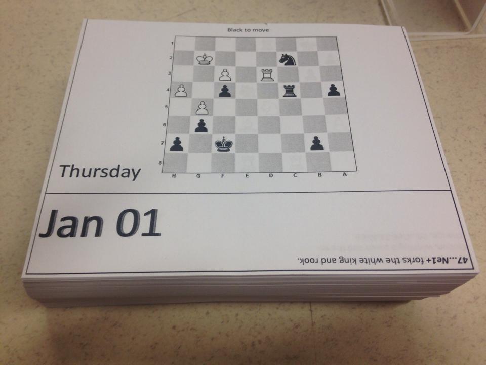 Chess Calendar