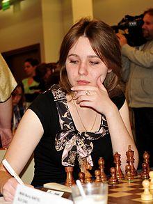 Mariya Muzychuk vs. Humpy Koneru, WWCC 2015, 1-0