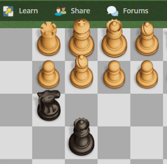 Exciting 7 move checkmate for black