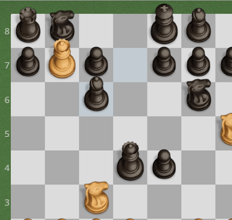 Tennison gambit 2. When bishop & queen support pawn 2