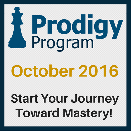 October 2016 Prodigy Program Registration Open!