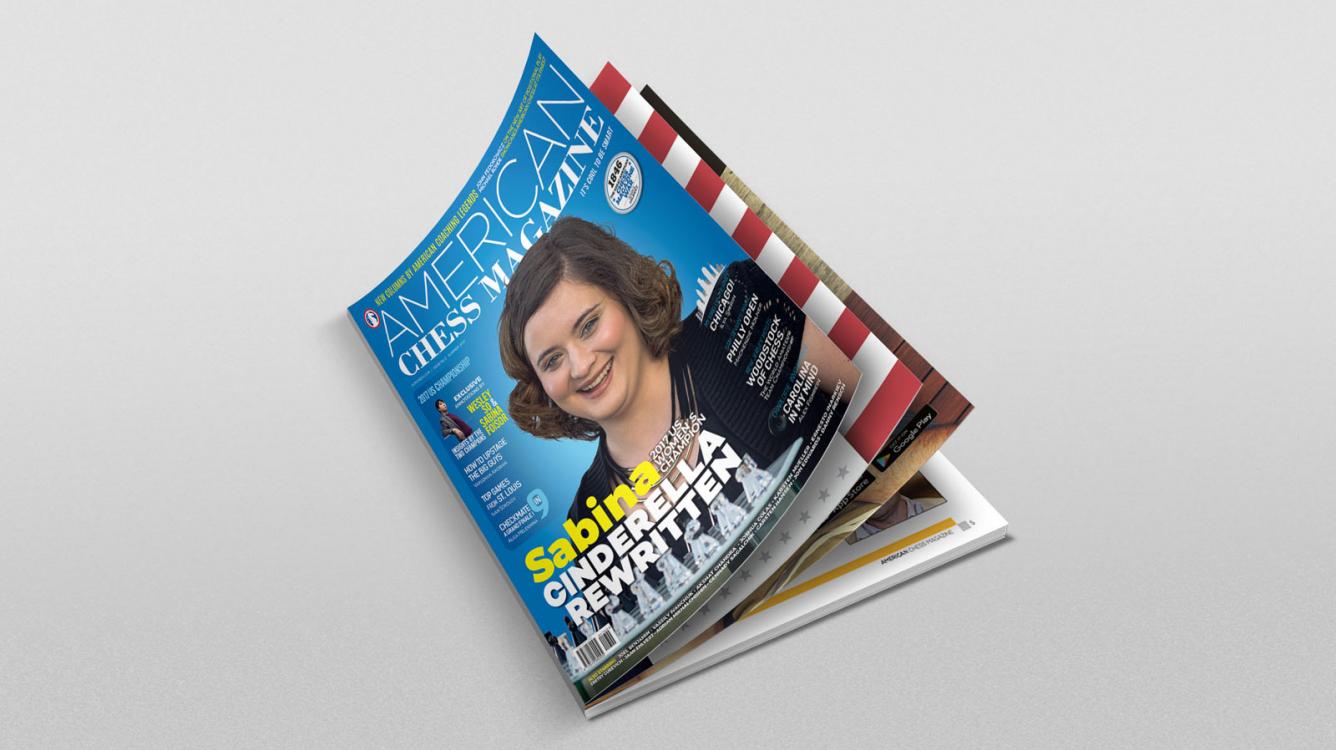 Sabina Foisor on the cover of the American Chess Magazine Issue no.3!