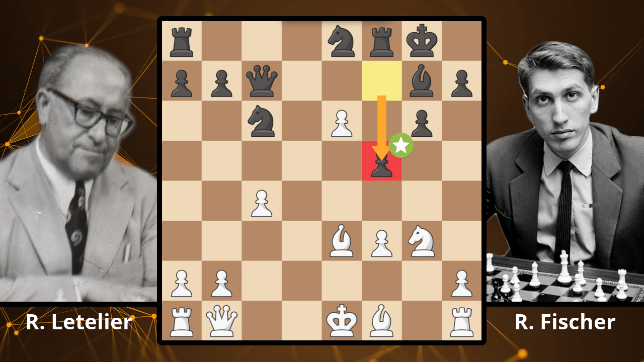 Bobby Fischer Crushes White In The King's Indian - Letelier vs. Fischer,  1960 