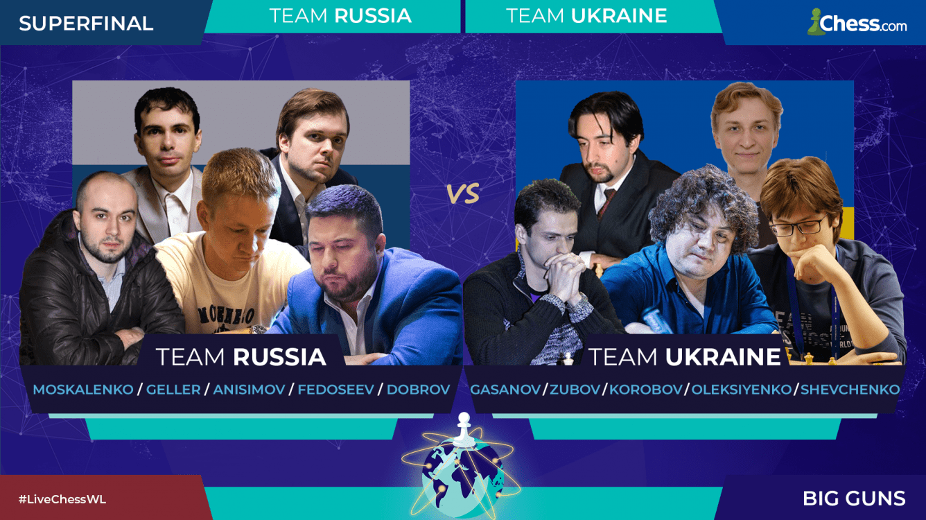 Live Chess World League: Russia, Ukraine Will Battle In Sunday Superfinal