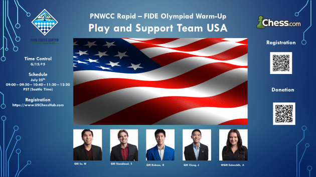 Play & Support Team USA - FIDE Olympiad Warm Up Rapid