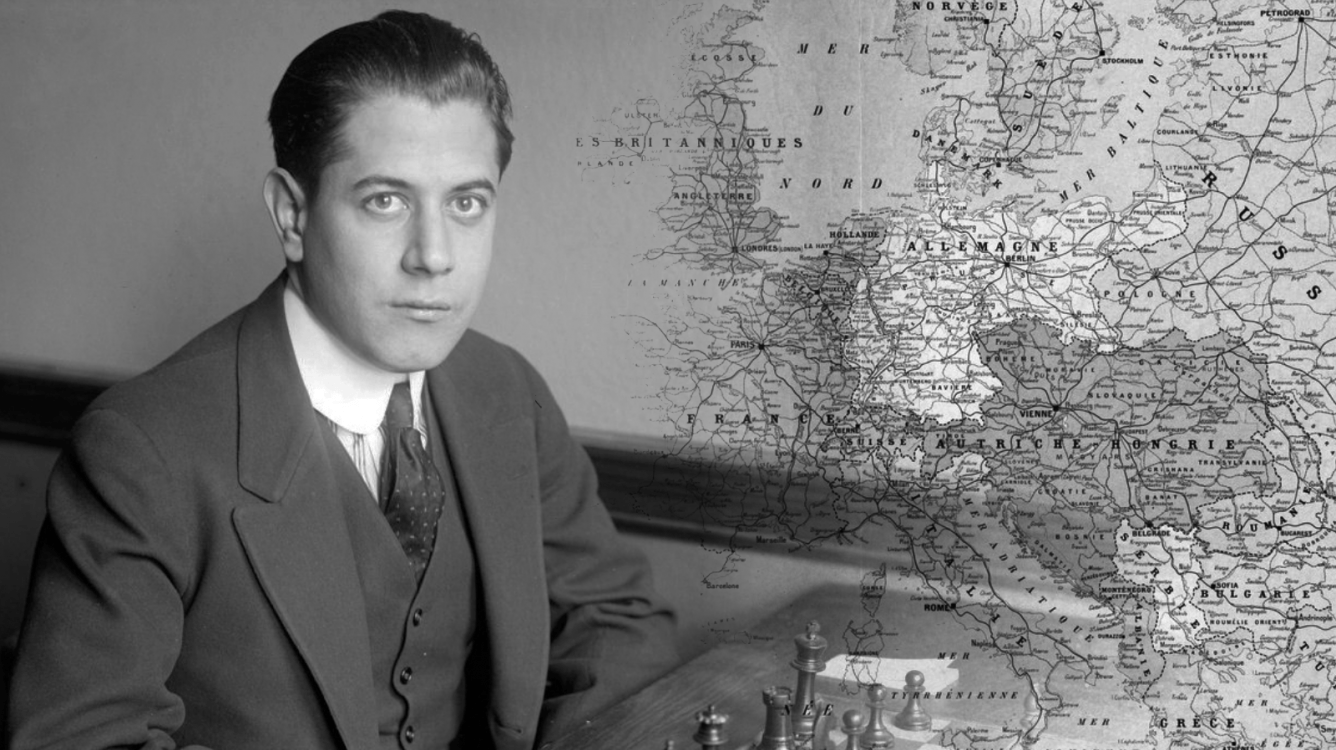 Capablanca's Europe tour during 1913 - 1914