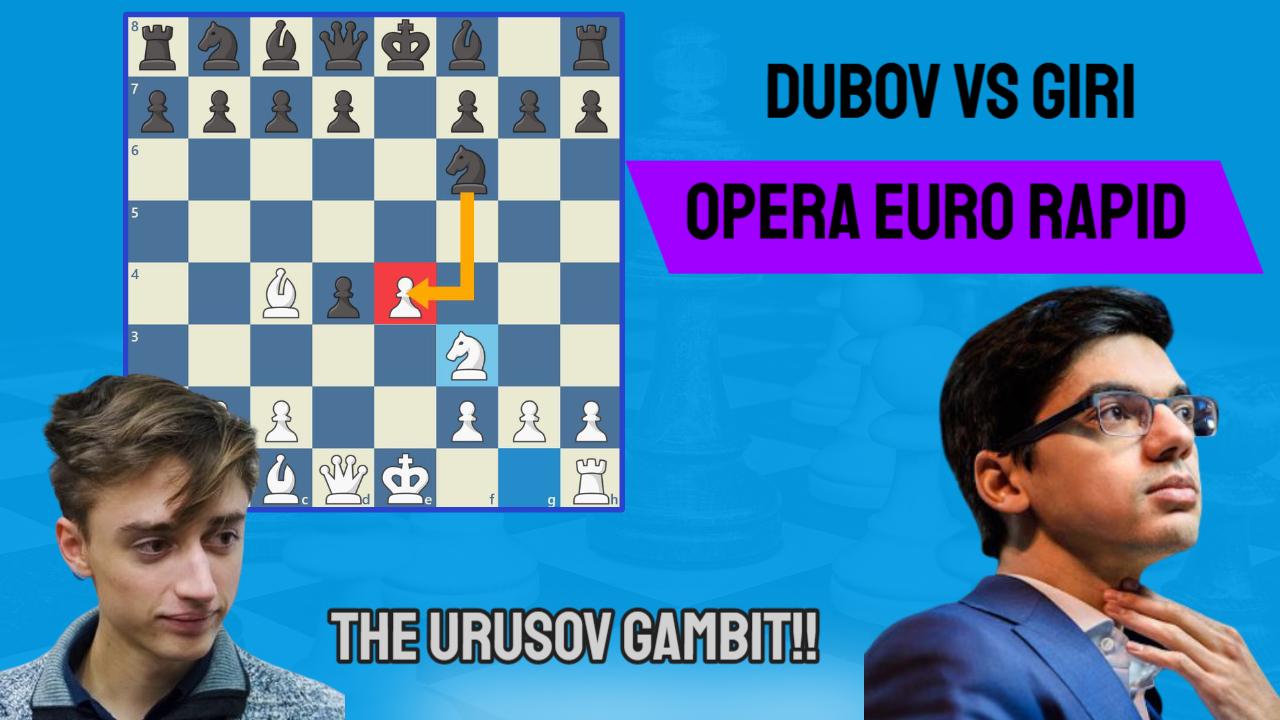 Dubov tries the Urusov Gambit vs Giri!