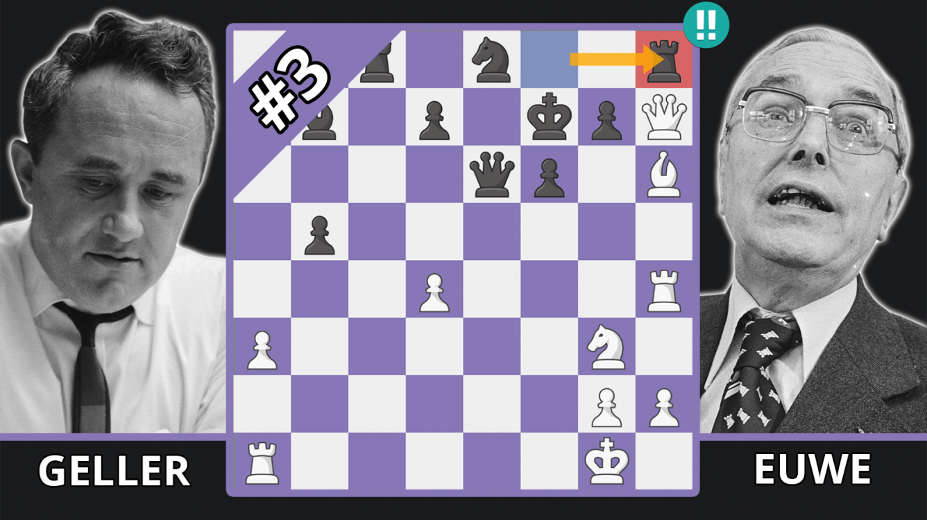 The Greatest Defensive Chess Move Of All Time - Best Of The 50s - Geller vs. Euwe