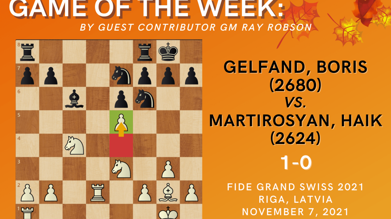 Game of the Week XLIV-Gelfand,Boris (2680) - Martirosyan,Haik (2624)