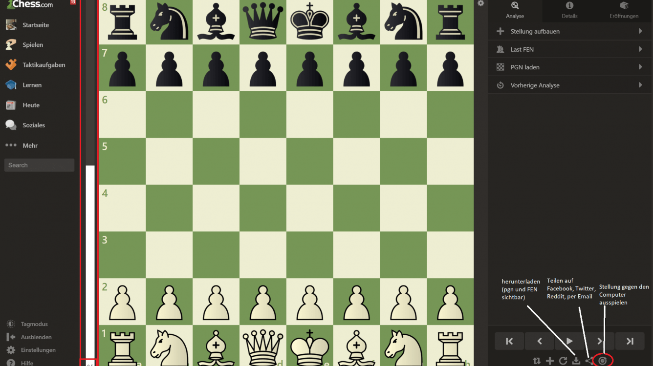 schach spielen mit computer chess com