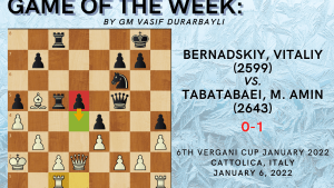 Game of the Week I-Bernadskiy,Vitaliy (2599) - Tabatabaei,M. Amin (2643)