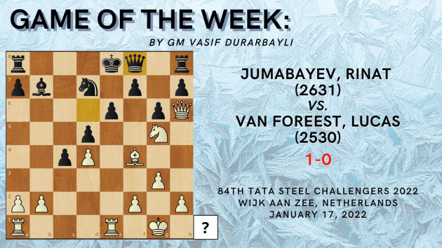 Game of the Week III-Jumabayev,Rinat (2631) - Van Foreest,Lucas (2530)
