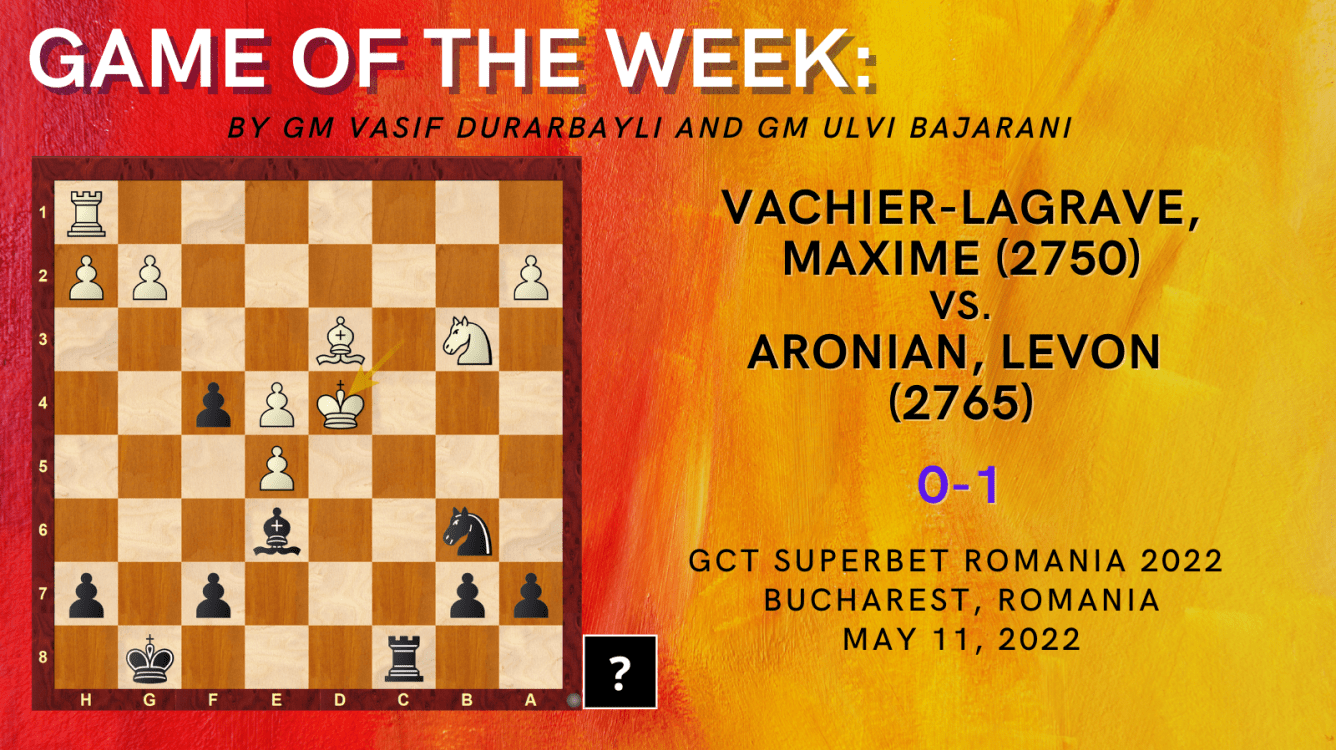 Game of the Week XIX-Vachier-Lagrave,Maxime (2750) - Aronian,Levon (2765)