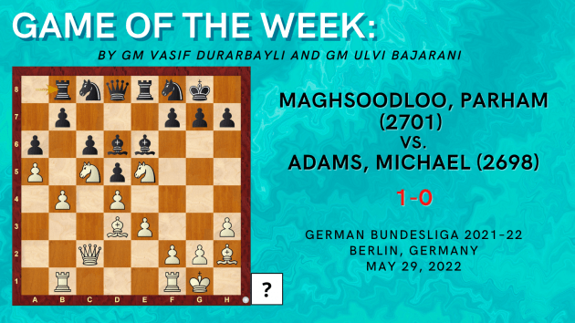 Game of the Week XVI: Mastrovasilis, Dimitrios (2618) - Fier, Alexandr  (2583)