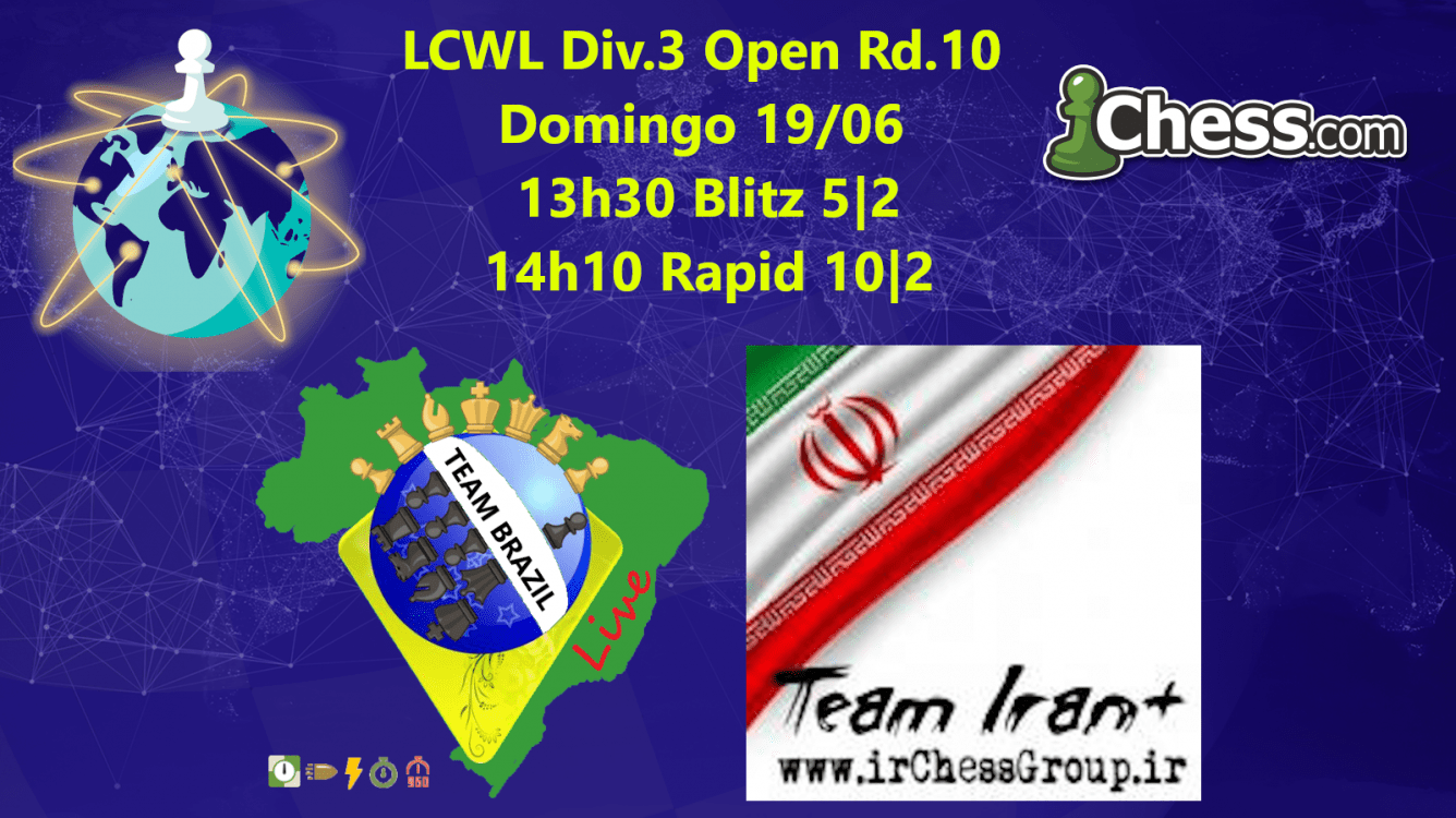LCWL Open R10: Brasil vs Irã - RODADA FINAL - Domingo - 19/06