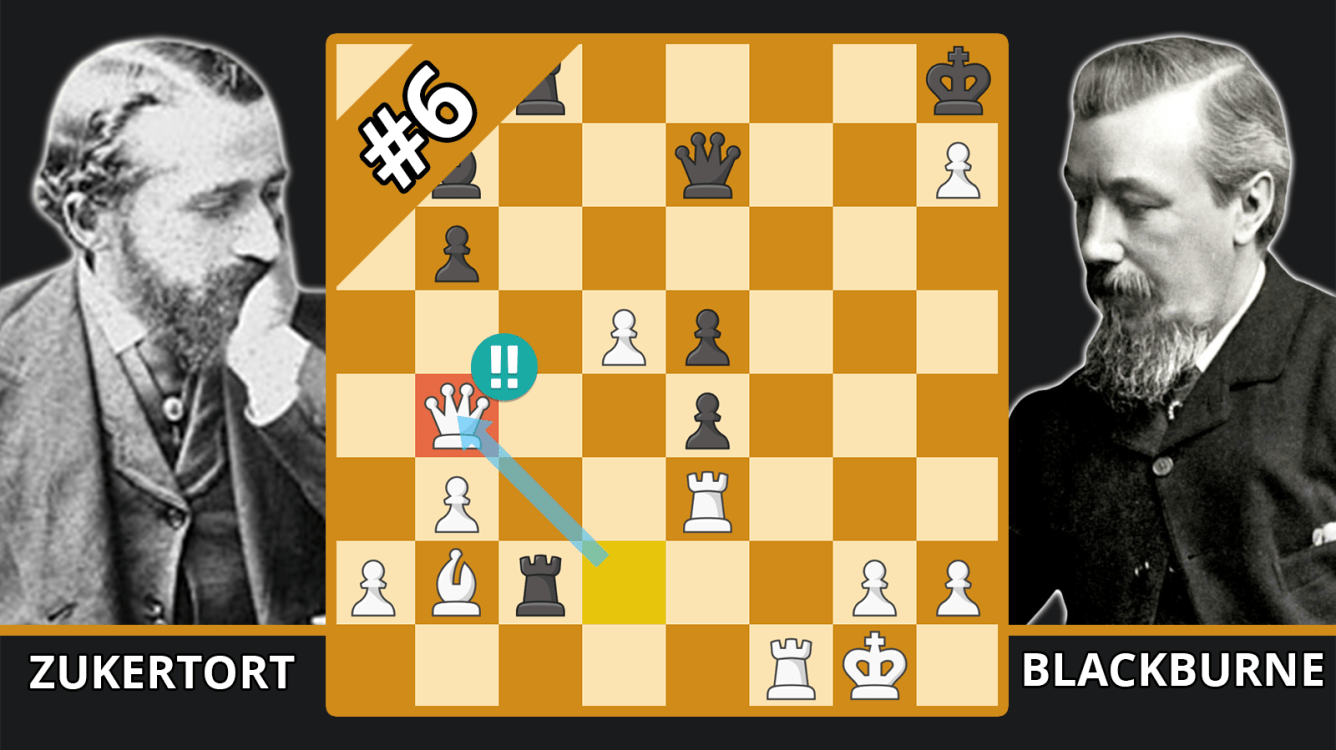 Chess Tactics: Zukertort — Blackburne, 1883