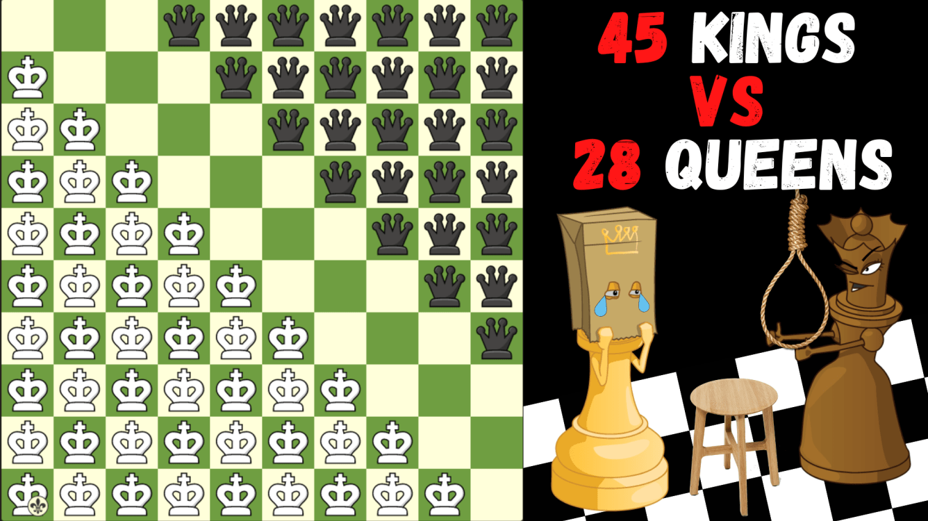 45 Kings vs 28 Queens | Fairy Chess