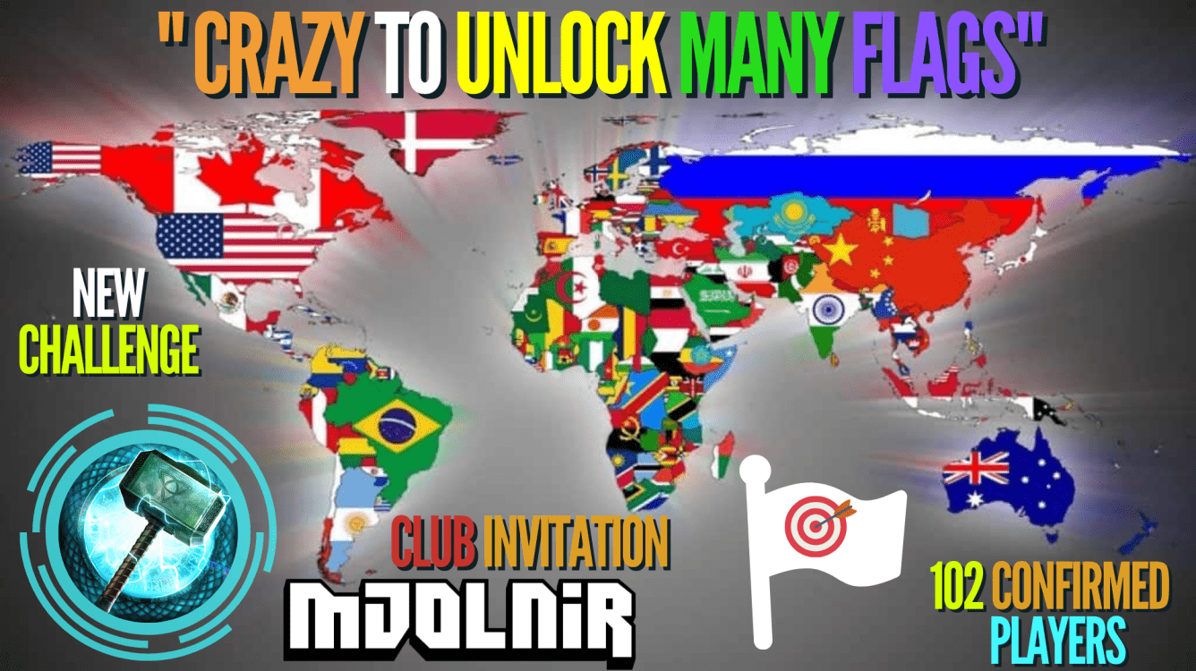 🪓 How Many Flags are you Missing? ⚔️  "Crazy to Unlock Many Flags" 🛡️Tournament By correspondence 🏆