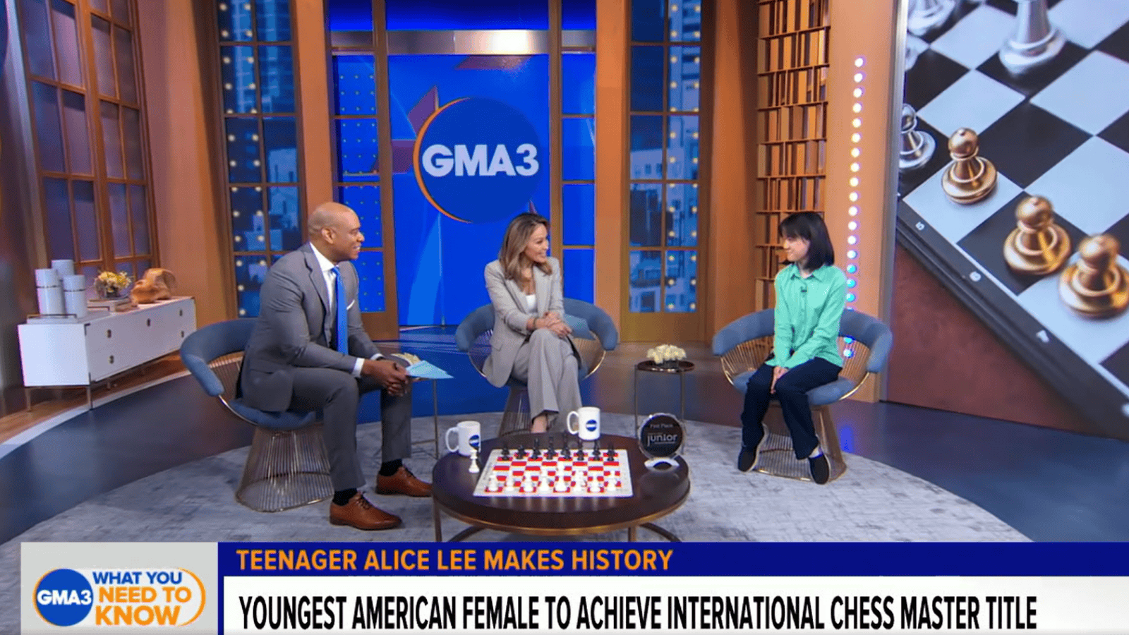 Alice Lee Celebrates Chess Journey on Good Morning America