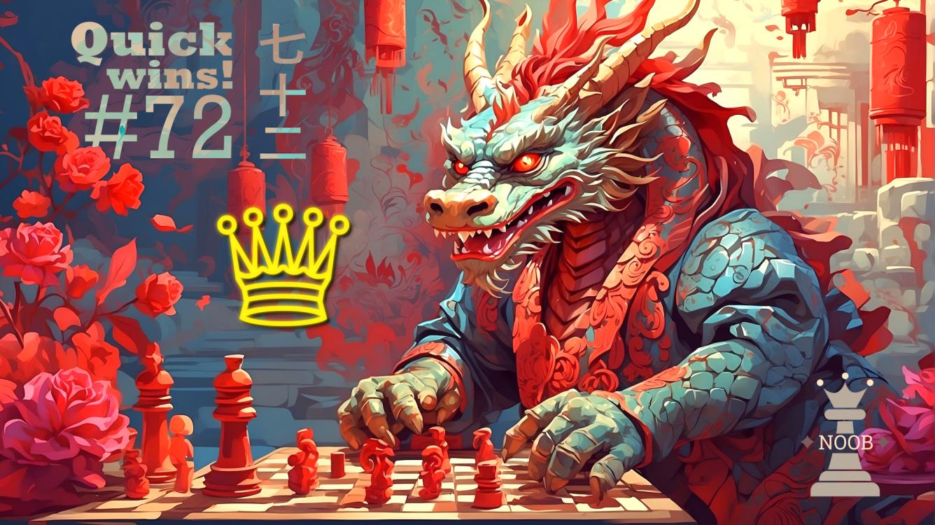 Meitner-Mieses Gambit 🐉 BEAUTIFUL Chinese New Year WIN! ⚡ Quick Wins #72