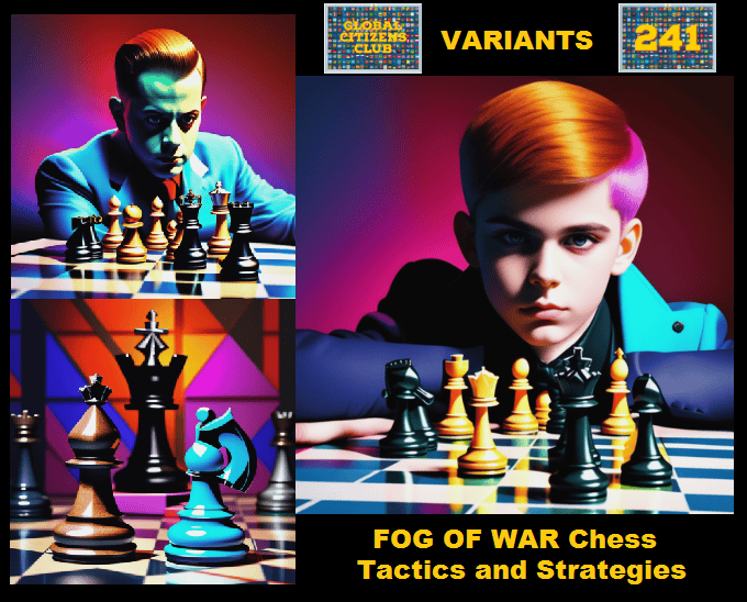 Tactics and strategies for FOG OF WAR Chess