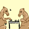 llama's play chess